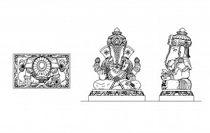Ganesh Statue - Free CAD Drawings