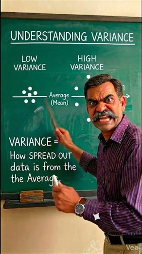 What is Variance in Statistics #learning #funny #statistics #shorts #viral #trend #shortfeed