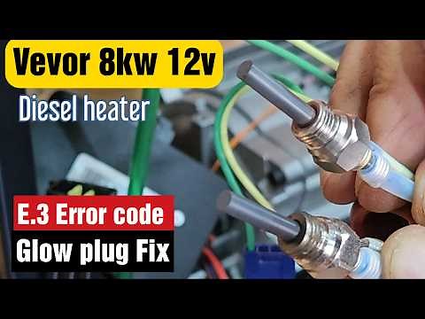 Vevor 8kw 12v DIESEL HEATER Fixing the E-03 Error. code (Step-by-Step Guide)