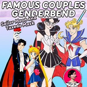 94K views · 3.4K reactions | Drawing Famous Couples! *Gender bend* | Mei Yu | Facebook