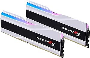 G.SKILL Trident Z5 RGB Series DDR5 RAM (Intel XMP 3.0) 48GB (2x24GB) 8200MT/s CL40-52-52-131 1.35V Desktop Computer Memory U-DIMM - Matte White (F5-8200J4052F24GX2-TZ5RW)