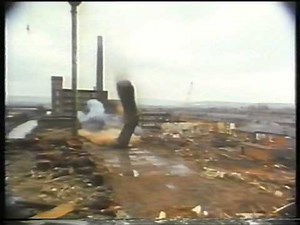 Fred Dibnah... fells a factory chimney!