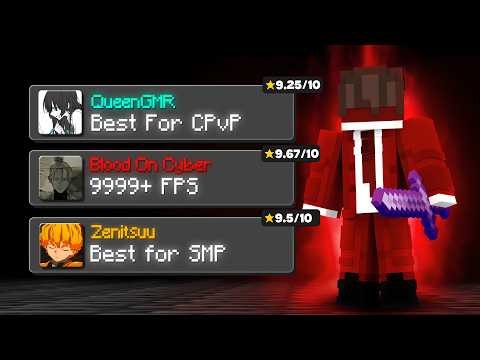 I Tried My Subscribers Minecraft PvP Packs | FPS Boost