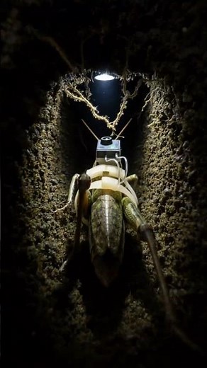 Grasshopper Mounted Micro Camera | Real Underground Scientific Exploration POV