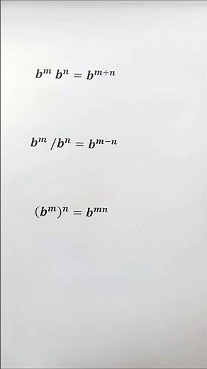 Laws of Exponents Explained | Product, Quotient & Power Rule #maths #easylearning #mathematics