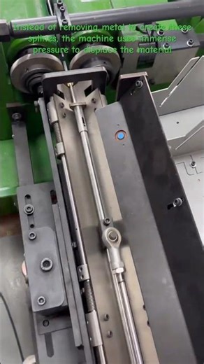 Cold Forming vs. Cutting: Spline Rolling machining #manufacturing #splinerolling #threadrolling