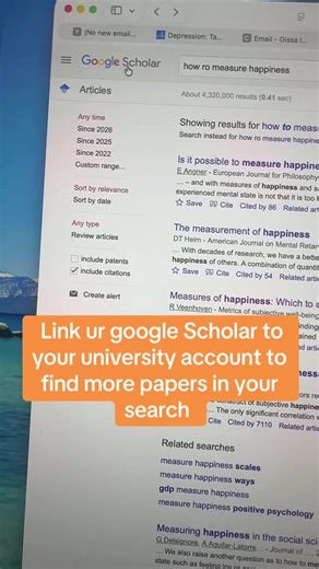 Link Google Scholar to Your University Account