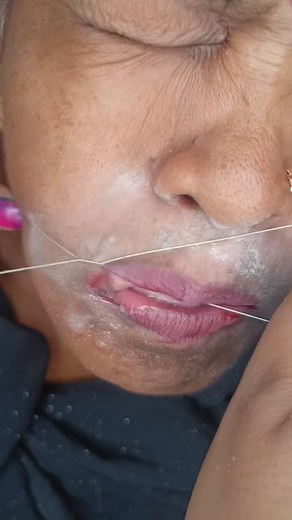 8.8K views · 30 reactions | Upper lip threading  . . . . . . . . . . . . #reels #instagram #lip #threading #threadingeyebrows #upperlipthreading #beautytips #eyebrowthreading #women #parlour | Sathi's Beauty World | Facebook