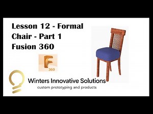 Lesson 12 - Part 1 - Create a cushion for a formal chair using Fusion 360 #fusion #intro