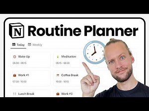 Your PERFECT Notion Daily Routine Planner | Tutorial + Free Template