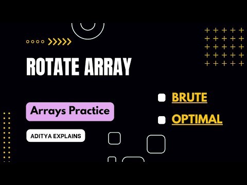 Rotate Array | Data Structures and Algorithm | Arrays