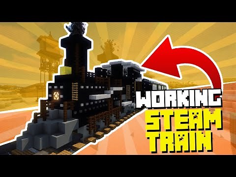 WORKING Steam Train in Vanilla Minecraft!