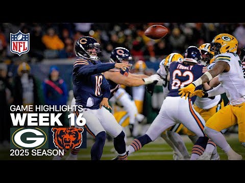 Green Bay Packers vs Chicago Bears Game Highlights | 2025 NFL Season Week 16