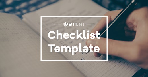 Best Checklist Template | Free & Editable in Bit.ai