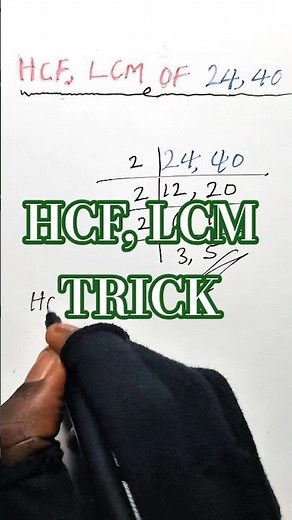 HCF & LCM Made Super Easy #maths