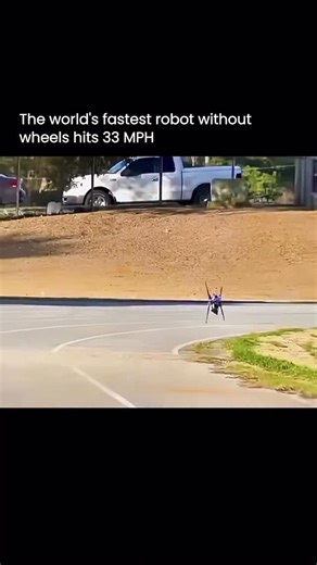 AI Entrop on Instagram: "Researchers in the United States built a bio-inspired running robot called HexRunner, designed to move at extreme speeds without using wheels. Its legs store and release energy the same way fast-running animals do, letting the robot reach more than 53 km/h while staying balanced and stable. Instead of relying on complex software to keep itself upright, much of the stability comes from the robot’s mechanical design. The shape of the legs and the timing of each step help i