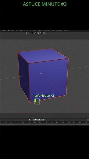 BLENDER "Astuce Minute 3" Objet aux Contours dessinés et animés !