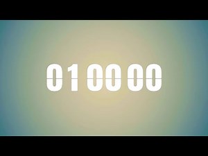 1 Hour Countdown Timer ⏳ | Minimal Aesthetic | 60 Minute Timer with Soft Gradient Background