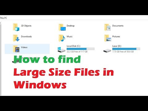 How to Find the Largest Files in Windows 10 - How to find Large Size Files on Windows