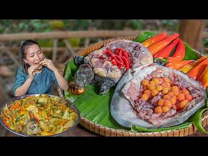 Turtle Recipes | Fried Tasty Turtle Recipe Eating Delicious | Cooking Technique