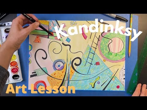 Kandinsky Art Lesson | For kids & teachers