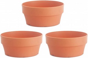 Large Terracotta Pots for Succulent - Cactus Plant Containers Indoor Garden Bonsai Pots with Drainage Hole -Unglazed Clay Ceramic Pottery Planter - Walmart.com