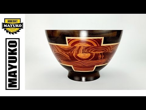 FRUIT BOWL SEGMENTED, woodturning