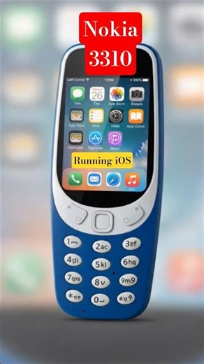 Nokia 3310 running iOS #concept #nokia