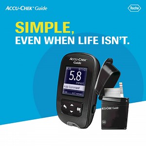 Get your FREE* Accu-Chek Guide meter and choose simple with our spill-resistant vial, wider dosing area, and accurate, easy-to-read results. | Accu-Chek