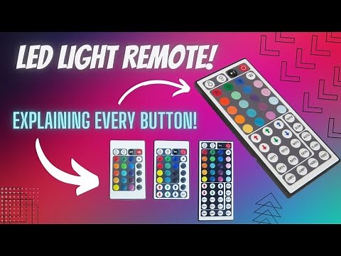 How To Use the LED Light Remote! - Explaining Every Button! [Tutorial]