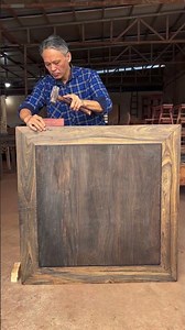 Ancient Woodcraft Mastery: A Handcrafted Table Assembled by the Artisan