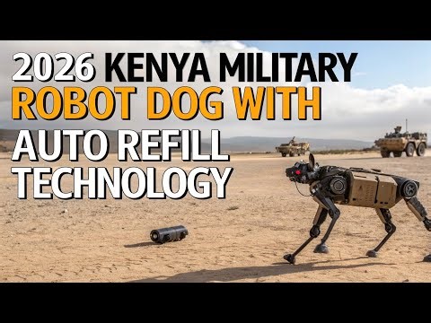 "2026 Kenya’s Next-Gen Military Robot Dog with Auto-Refill Shocks the World!"