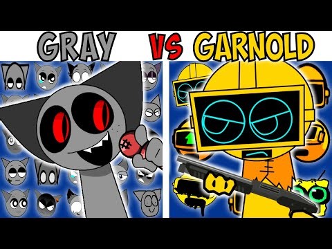 ALL GRAY VS GARNOLD TEST | FNF Character Test | Gameplay VS Playground