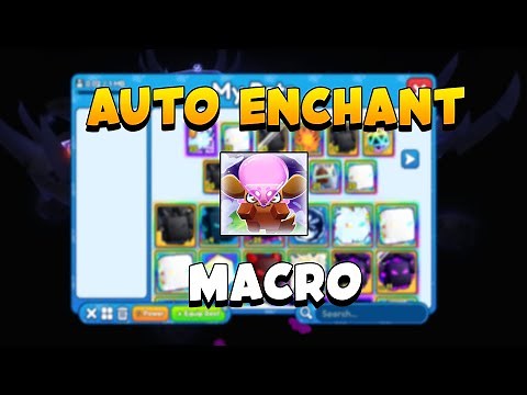 AUTO ENCHANT Your PETS EASILY With This MACRO In BGSI! | Bubble Gum Simulator Infinity
