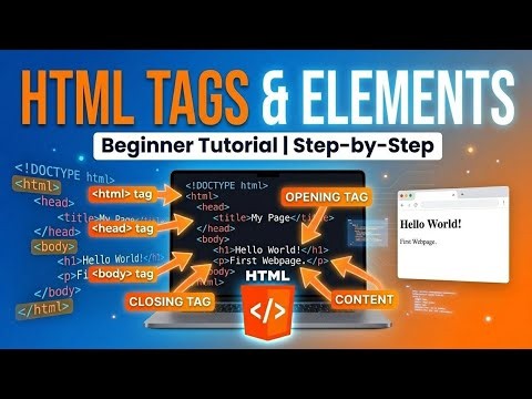 HTML Elements and Tags Explained Simply | Learn HTML Like a Beginner