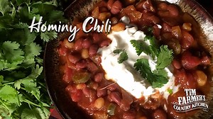 11K views · 213 reactions | Tim does a twist on a classic deer camp chili by adding Hominy! The perfect recipe for cool days! | Tim Farmer's Country Kitchen | Facebook