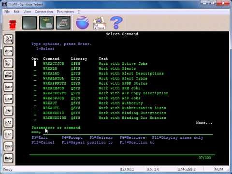 AS400 Tutorials - Command Line