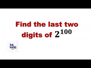 Find the Last Two Digits of 𝟐^𝟏𝟎𝟎