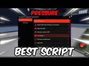 *UPDATED* Roblox Pressure Script | Key Card ESP, Monster Locker ESP, Dupe Items
