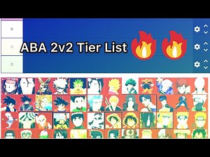 Anime Battle Arena Tier List 2v2 (ABA) Ranked