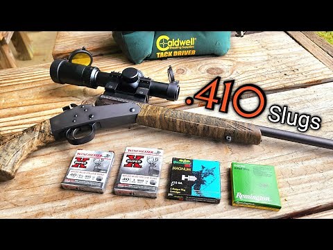 .410 Slug Accuracy Test Winchester Remington Brenneke