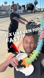 Are your hips out of alignment? Tilted, uneven, or just... out of whack? When your hips are misaligned, it’s often because your posture is off balance. Sitting too much, standing unevenly, or even poor walking habits can throw off your pelvis. And when that happens, your knees and ankles pay the price, wearing down faster than they should! Here’s an amazing stretch to fix it: the Gravity Drop. This exercise not only stretches your calves—a major postural muscle—but also aligns your hips, strengt