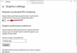 How to Enable or Disable Hardware Accelerated GPU Scheduling in Windows 10 & 11 - MajorGeeks