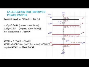 POWER FACTOR Calculation and Improvement / Correction on ETAP
