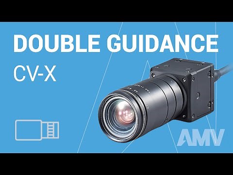 HANWHA collaborative robot double guidance by KEYENCE CV-X vision system