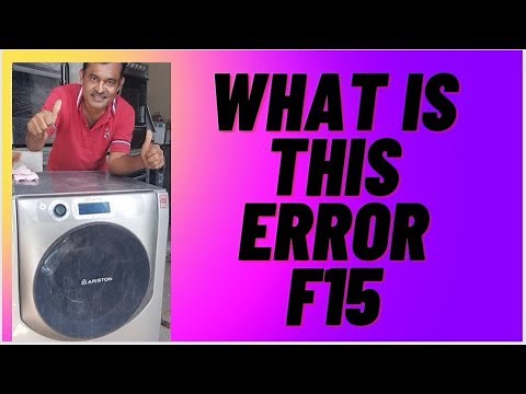 Ariston Washing Machine Error F15:How to fix it And avoid It.