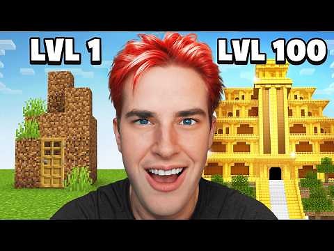 Level 1 to 100 Build Battle in Minecraft!