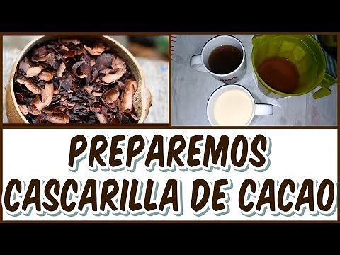 PREPAREMOS UN DELICIOSO TE DE CASCARILLA DE CACAO