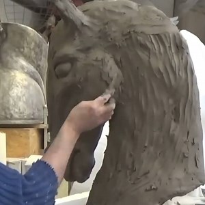 What begins as styrofoam turns into stunning life-sized sculptures! 👏 Sculpture Studios | Spotlight