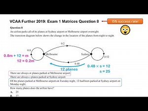 VCE General Maths - The HARDEST Questions (VCAA 2019 Matrices)